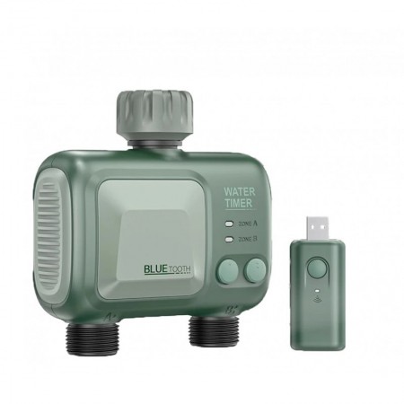 Programator Irigare Wireless Bluetooth, 2 Zone, IPX4, Conector Alama