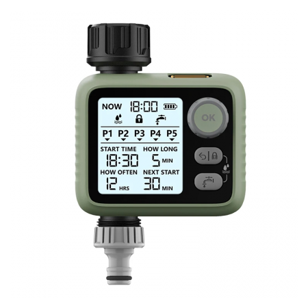 Programator Irigare Automat cu Senzor Ploaie, IPX4, Conector Alama