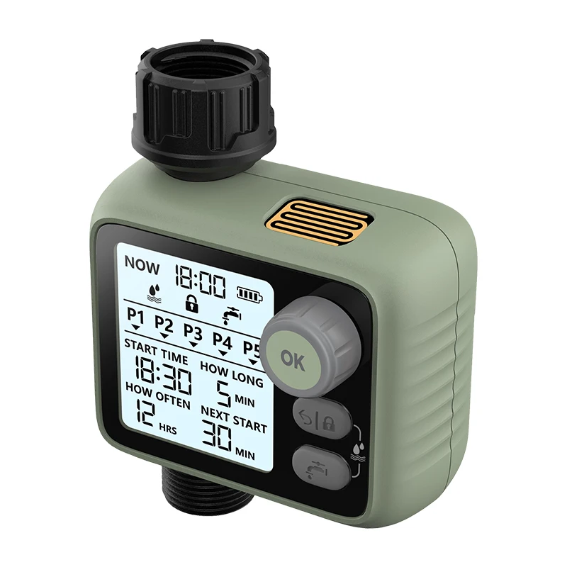 Programator Irigare Automat cu Senzor Ploaie, IPX4, Conector Alama