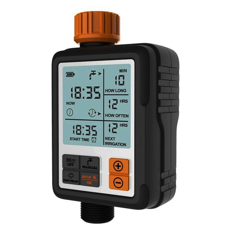Programator pentru irigare/udare, IPX4, conector alamă, gazon, gradină